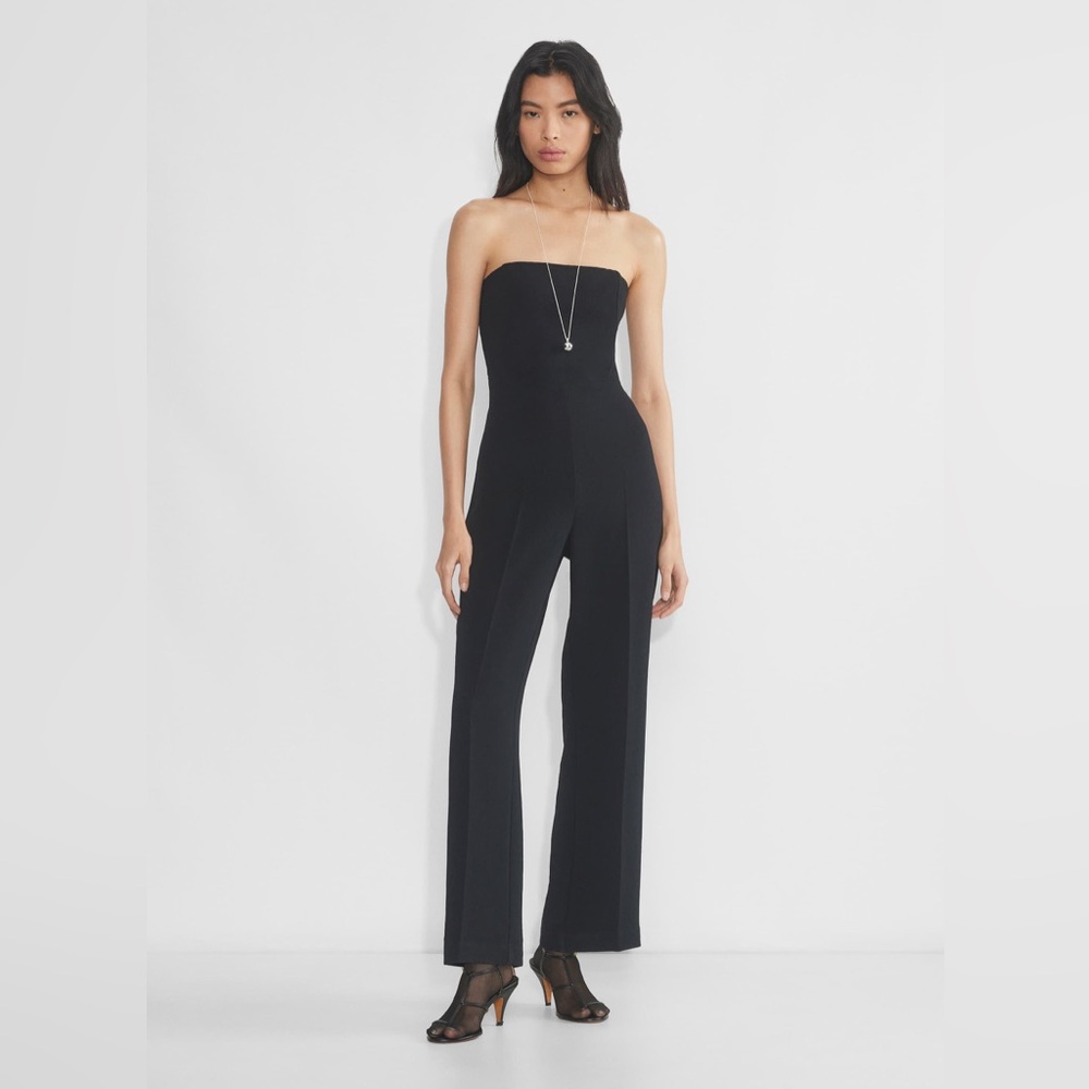 NWT Aritzia Wilfred Endless Black Strapless Jumpsuit Size 6